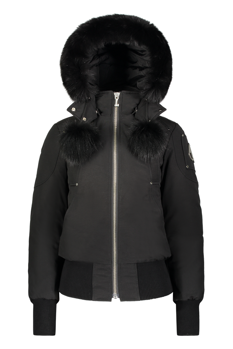 Black moose knuckles outlet parka