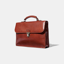 Load image into Gallery viewer, Baron - Small Briefcase COGNAC LEATHER
