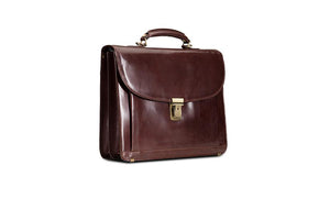 Baron Classic Leather Briefcase-Bags-Classic fashion CF13-Classic fashion CF13