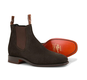 RM Williams Craftsman G Boot Suede Chocolate