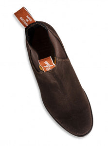 RM WILLIAMS - WENTWORTH G-LAST SUEDE CHOCOLATE