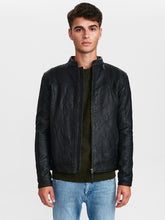 Load image into Gallery viewer, Gabba - BENTON BLACK LEATHER JACKET
