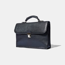 Load image into Gallery viewer, Baron - Small Briefcase BLACK GRAIN LEATHER
