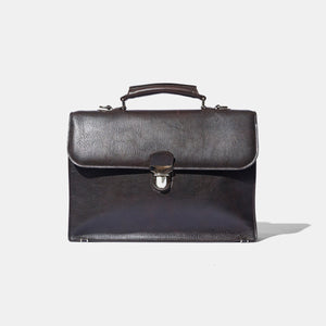 Baron - Small Briefcase BLACK GRAIN LEATHER