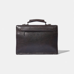 Baron - Small Briefcase TAN GRAIN LEATHER