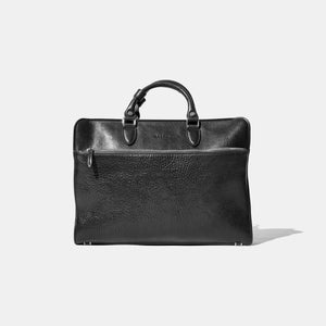 Baron - Zip Briefcase BLACK GRAIN LEATHER