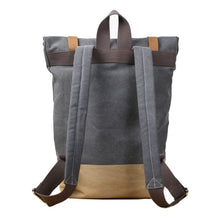 Load image into Gallery viewer, CF13 HANDMADE CANVAS LEATHER BACKPACK-Bags-Classic Fashion CF13-Classic fashion CF13
