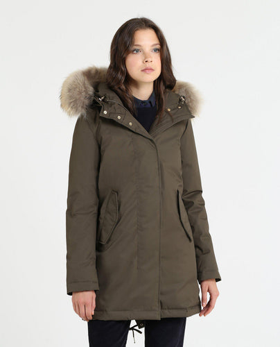 Woolrich W'S Tiffany Parka-Jacket-Woolrich-XS-Military Olive-Classic fashion CF13